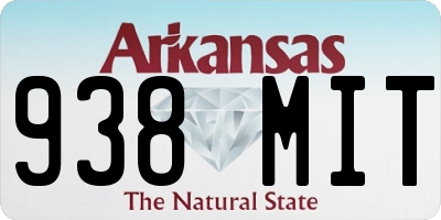 AR license plate 938MIT