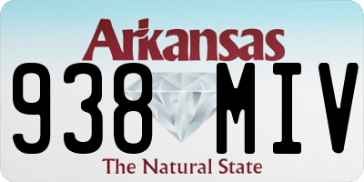 AR license plate 938MIV