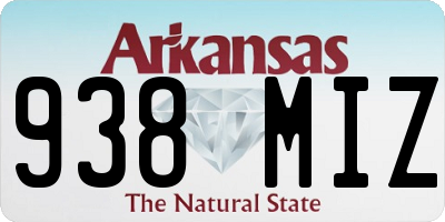 AR license plate 938MIZ