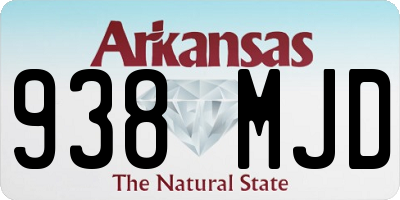 AR license plate 938MJD