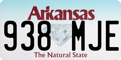 AR license plate 938MJE
