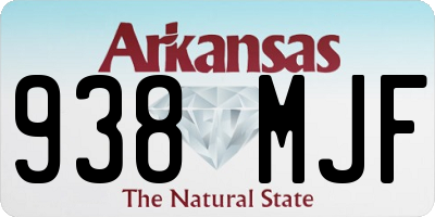 AR license plate 938MJF