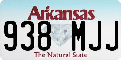 AR license plate 938MJJ