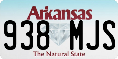 AR license plate 938MJS