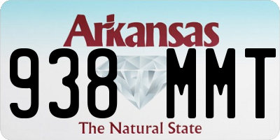 AR license plate 938MMT