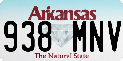 AR license plate 938MNV