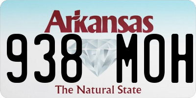 AR license plate 938MOH