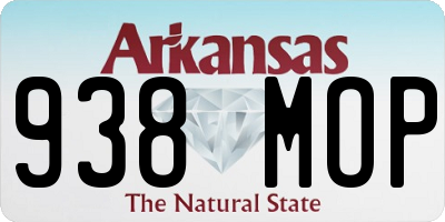 AR license plate 938MOP
