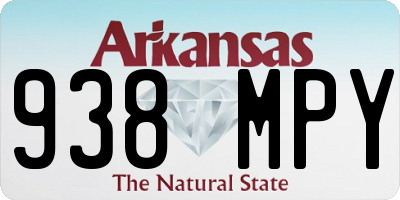 AR license plate 938MPY