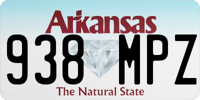 AR license plate 938MPZ