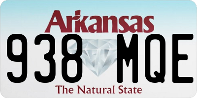 AR license plate 938MQE