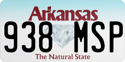 AR license plate 938MSP
