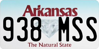 AR license plate 938MSS