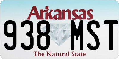 AR license plate 938MST