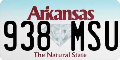 AR license plate 938MSU