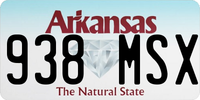 AR license plate 938MSX