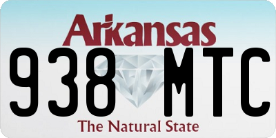 AR license plate 938MTC
