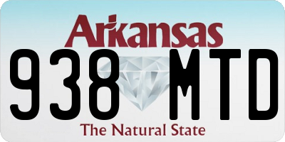 AR license plate 938MTD