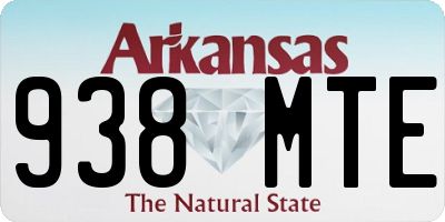 AR license plate 938MTE