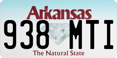AR license plate 938MTI