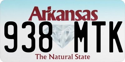 AR license plate 938MTK