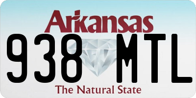 AR license plate 938MTL