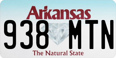 AR license plate 938MTN