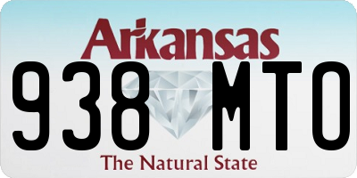 AR license plate 938MTO
