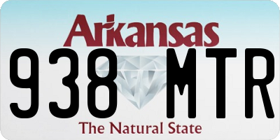 AR license plate 938MTR