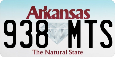 AR license plate 938MTS