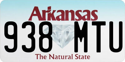 AR license plate 938MTU