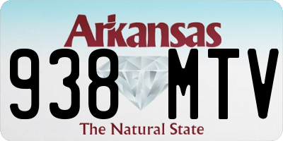 AR license plate 938MTV