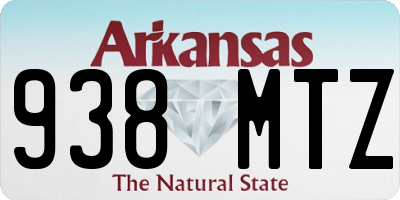 AR license plate 938MTZ