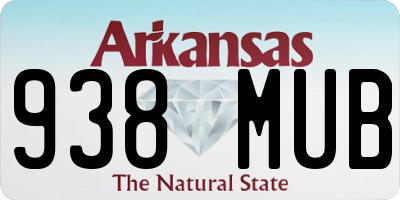 AR license plate 938MUB
