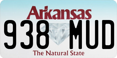 AR license plate 938MUD