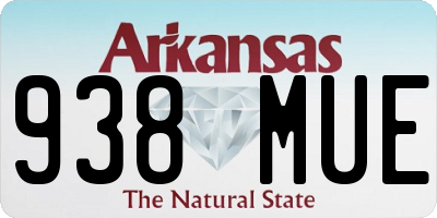 AR license plate 938MUE