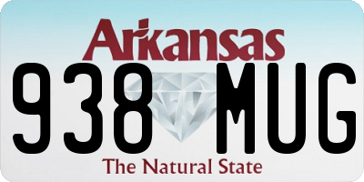 AR license plate 938MUG