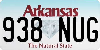 AR license plate 938NUG