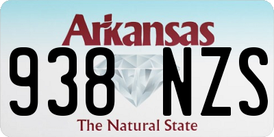 AR license plate 938NZS