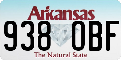 AR license plate 938OBF