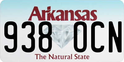 AR license plate 938OCN
