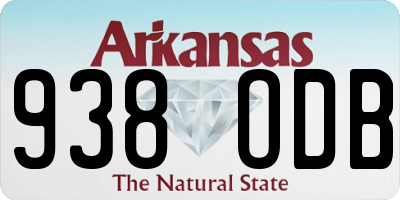 AR license plate 938ODB