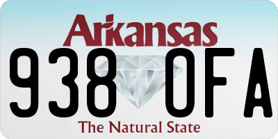AR license plate 938OFA