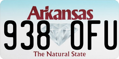 AR license plate 938OFU