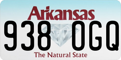 AR license plate 938OGQ
