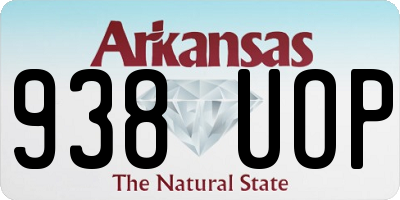 AR license plate 938UOP