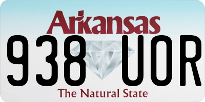 AR license plate 938UOR