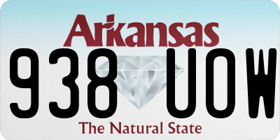 AR license plate 938UOW