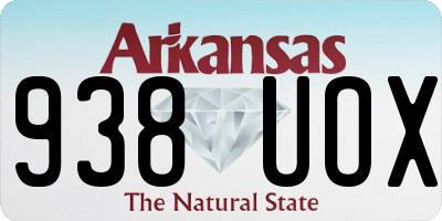 AR license plate 938UOX