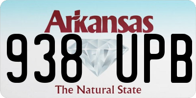 AR license plate 938UPB